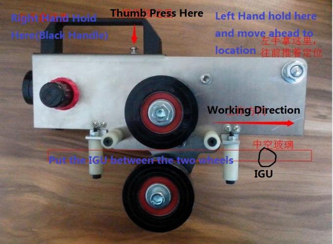 Manual Edge Roller Press for Shaped Insulating Glass Units Double Glazing Equipment